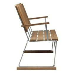 Grythyttan Stålmöbler Sohva 6, Galvanoitu Teräs - Tiikki -Fatboy Emu Kauppa 10331 Soffa 6 teak sida