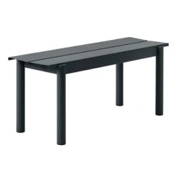 Muuto Linear Steel Penkki 110 Cm, Musta