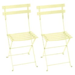 Fermob Bistro Metal Tuoli, 2 Kpl, Frosted Lemon