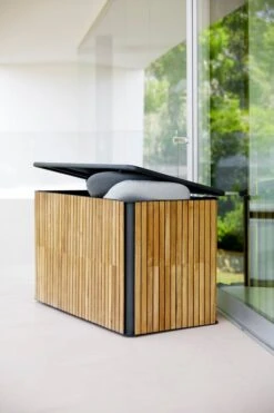 Cane-line Combine Säilytyslaatikko, Pieni, Tiikki - Tummanharmaa -Fatboy Emu Kauppa 5708TAL 1