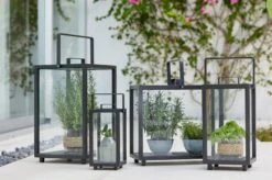 Cane-line Lighthouse Lyhty, Suorakaide, Tummanharmaa -Fatboy Emu Kauppa 5720AL 5724AL 5725AL 5726AL