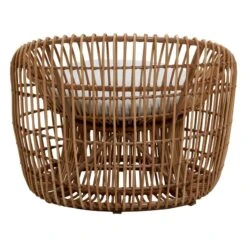 Cane-line Nest Pyöreä Tuoli, Luonnonvärinen - Vaaleanharmaa -Fatboy Emu Kauppa 57422USL 3