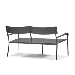 Serax August 2-istuttava Penkki Selkänojalla, Musta -Fatboy Emu Kauppa B5023001 900s3