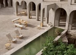 Carl Hansen & Søn BM1871 Penkin Pehmuste, Luonnonvalkoinen -Fatboy Emu Kauppa BM1771 teak BM1871 teak cushion BM deck chair series 1