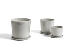 HAY Botanical Family Ruukku Ja Lautanen, M, Vaaleanharmaa -Fatboy Emu Kauppa Botanical Family light grey family