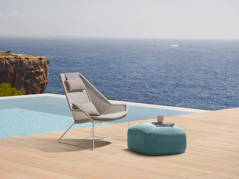 Cane-line Breeze Korkeaselkäinen Nojatuoli, Harmaanvalkoinen 8 Cane-line Breeze Korkeaselkäinen Nojatuoli, Harmaanvalkoinen - Image 6