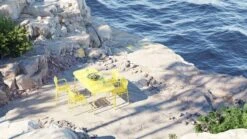 Petite Friture Week-end Käsinojallinen Tuoli, Keltainen -Fatboy Emu Kauppa Calanques V5 1 1