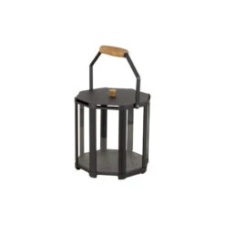 Cane-line Lightlux Lyhty Tiikkikahvalla, XS, Harmaa