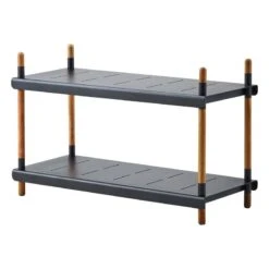 Cane-line Frame Hylly, Matala, Tiikki - Alumiini