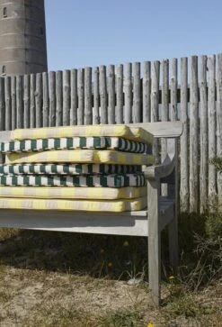 Skagerak Drachmann Istuintyyny Penkkiin, Aprikoosi - Tummanvihreä -Fatboy Emu Kauppa Drachmann anniversary cushions 1