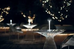 Emu Heaven Pöytä 120 Cm, Mattavalkoinen, Lasikansi -Fatboy Emu Kauppa EMU Catalogo2020 Pag176 Heaven Luciole