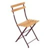 Fermob Bistro Naturel Tuoli, Black Cherry -Fatboy Emu Kauppa Fermob BISTRO CHAISE NATUREL Black Cherry ee