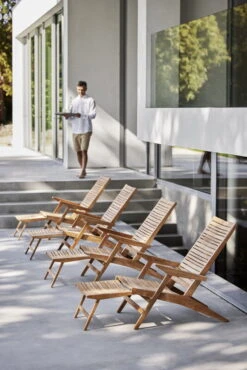 Cane-line Flip Kansituoli, Tiikki -Fatboy Emu Kauppa Flip deck chair 5