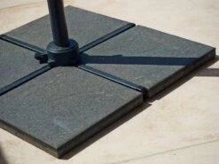 Cane-line Hyde Luxe Aurinkovarjo, Kallistettava, Antrasiitti - Betoni -Fatboy Emu Kauppa Hyde parasol base close up