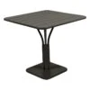 Fermob Luxembourg Pöytä, 80 X 80 Cm, Laippajalka, Liquorice -Fatboy Emu Kauppa LUXEMBOURG GUERIDON 80x80 REGLISSE