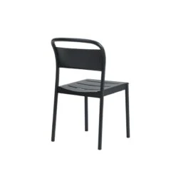 Muuto Linear Steel Tuoli, Musta -Fatboy Emu Kauppa Linear steel side chair black angle Muuto 5000x5000 hi res 150