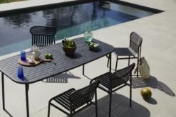 Petite Friture Week-end Pöytä, 85 X 180 Cm, Musta -Fatboy Emu Kauppa M0740101 M0741201 weekend chairs table 28C29Ola Rindal lifestyle HD28129