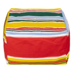 Marimekko Paraati Puffi Istuintyyny, Valkoinen - Moniväri -Fatboy Emu Kauppa MM 231 paraati tyyny pouf FR1