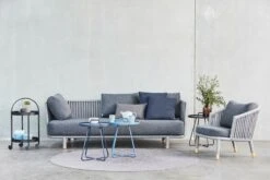 Cane-line Moments Nojatuoli, Harmaa -Fatboy Emu Kauppa Moments 3 seater sofa Y25 grey fabric 1