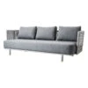 Cane-line Moments 3-istuttava Sohva, Harmaa -Fatboy Emu Kauppa Moments sofa grey