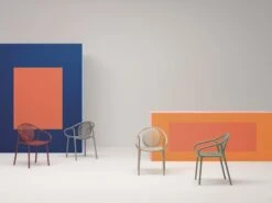 Pedrali Remind 3735r Käsinojallinen Tuoli, Kierrätysmuovi, Harmaa -Fatboy Emu Kauppa Remind family 2019