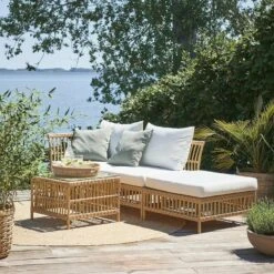 Sika-Design Maggie Exterior Keskimoduuli, Luonnonvärinen - Valkoinen Tyyny -Fatboy Emu Kauppa SD E176 NU SD E177 NU SD E175 NU Maggie SD E426 NU Caroline sidetable hf SVENDBORG 1611308812 2048x