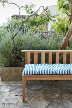 Skagerak Barriere Istuintyyny, 125 X 43 Cm, Raidallinen Sininen -Fatboy Emu Kauppa Skagerak 1960968 1350600 Barriere Cushion Plank Bench M ta