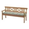 Skagerak Drachmann Istuintyyny Penkkiin, Aprikoosi - Tummanvihreä -Fatboy Emu Kauppa Skagerak DrachmannBench165CushionLight Apricot Green Stripes